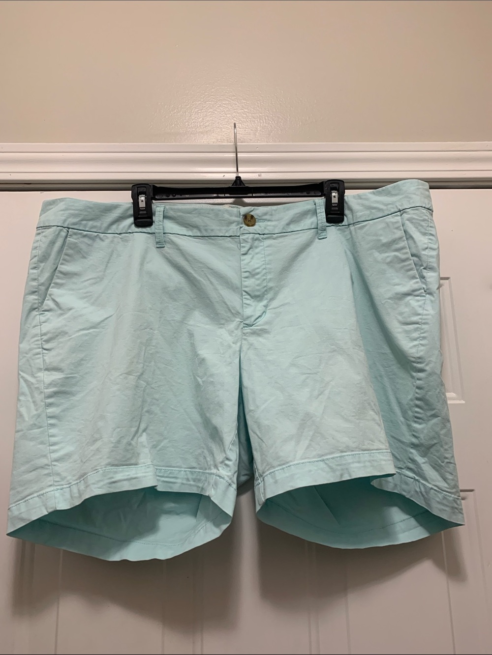 4/$10 Old Navy Light Aqua Cotton Shorts Size 20